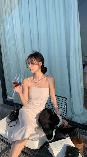 【门店同款】春季一字肩褶皱吊带裙 149687381