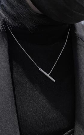 百货世界-ANNANN-直管纯银项链