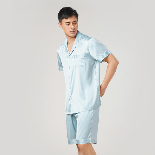 都市丽人都市锋尚哑光弹力色丁薄短袖家居服睡衣新年本命年红品FH30A5 商品图1