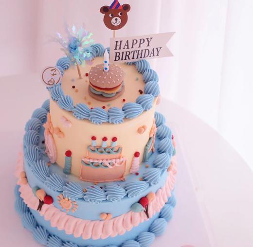 小清新双层蛋糕 （提前24小时预订） 商品图0