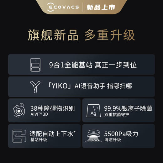科沃斯扫地机器人X1 PRO 升级版扫拖一体 扫拖洗烘一体机擦地机拖地机器人 自动集尘 全自动清洗 全能版 商品图7