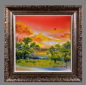 高温色釉综合装饰朝霞映金辉