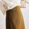 OLrain欧芮儿法式卡其色半身裙女早春2023新款高腰显瘦直筒铅笔裙 商品缩略图1
