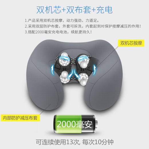 百货世界-凯意德U形按摩枕KYD-03S 商品图1