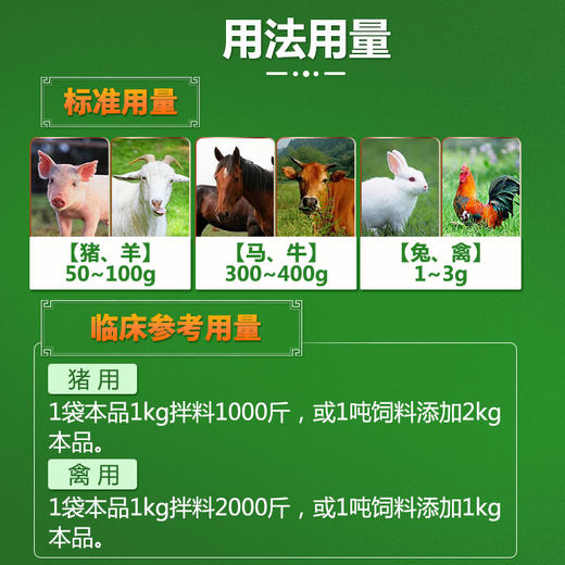 【清瘟败毒散】巨龙动保清瘟败毒散原败毒宁1000g 商品图3