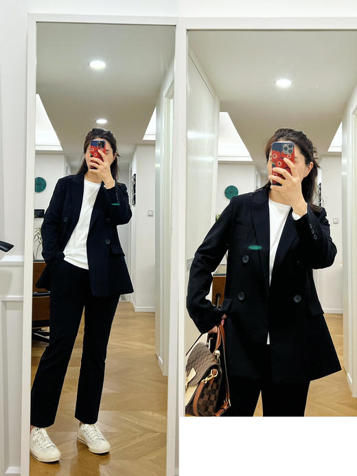 春秋款 小禾icic*e 巨显瘦罗马布微喇小黑裤九分【包邮+三天无理由退huan】 商品图2