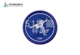 通版深圳市南山区同乐学校包边校徽服布标姓名贴章可缝烫现货发51