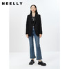 NEELLY纳俪商场同款黑色西装外套女2023春季新款一粒扣上衣时尚N23021W01060 商品缩略图1