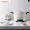摩飞电器（Morphyrichards）多功能锅 家用多用途锅 电火锅料理锅*锅电热锅电煮锅 3升 火锅锅 MR9087 富士白 商品缩略图1