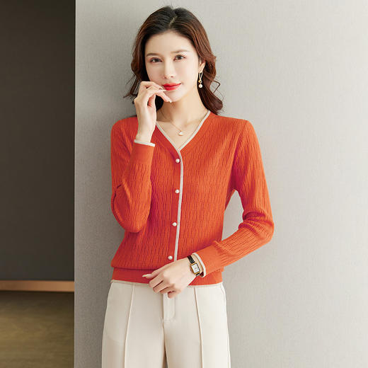 洋气薄款上衣小衫，配半身裙针织打底衫毛衣CC-13-5865 商品图6