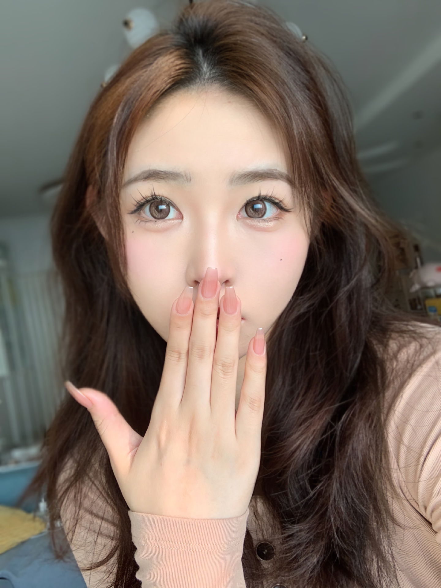 DORAGINA美瞳 年抛隐形眼镜 三文鱼14.5mm 1副/2片 左右度数可不同-VVCON美瞳商城10