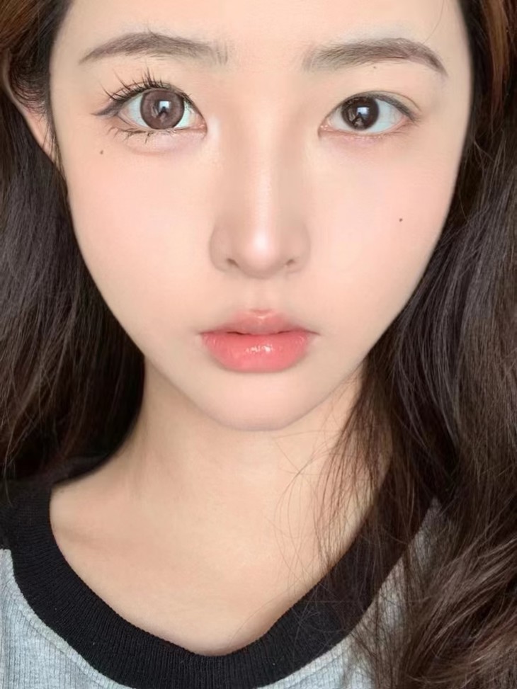 DORAGINA美瞳 年抛隐形眼镜 三文鱼14.5mm 1副/2片 左右度数可不同-VVCON美瞳商城12