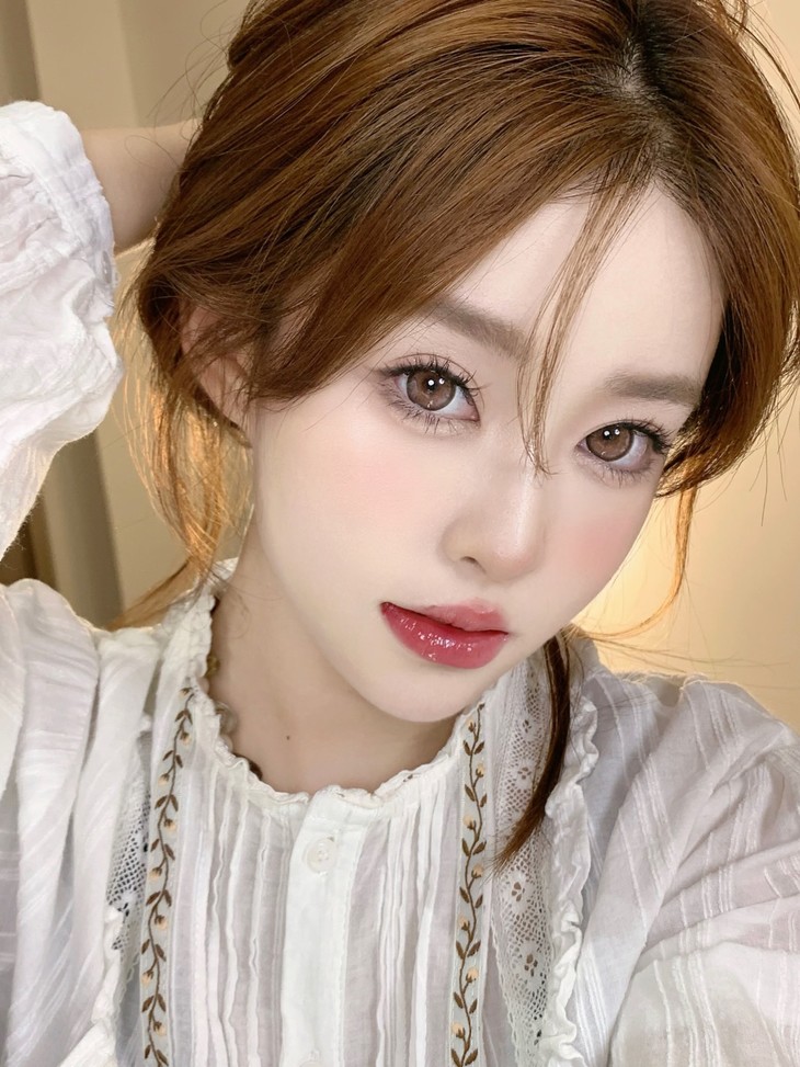 DORAGINA美瞳 年抛隐形眼镜 三文鱼14.5mm 1副/2片 左右度数可不同-VVCON美瞳商城18
