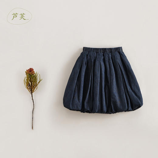 【马克珍妮 芦芙】春夏新款 女童花苞廓形牛仔半身裙230616 商品图2