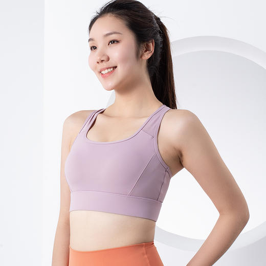YOGACODE畅所玉颜/裸感聚拢定型一体式减震瑜伽文胸 YCMC140 商品图0