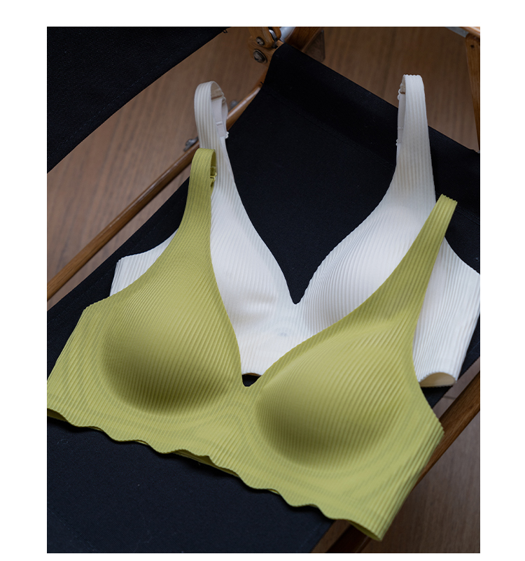 靴下物无痕内衣女小胸聚拢春夏薄款软支撑文胸坑条性感无钢圈胸罩