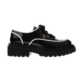 sheme真皮女鞋进口漆皮经典搭配简约时尚系带深口鞋可定制