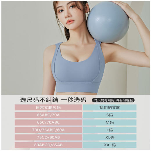 2024新款跑步健身瑜伽美背后排扣高强度防震聚拢显胸可拆卸运动内衣【2.5系列】 商品图3