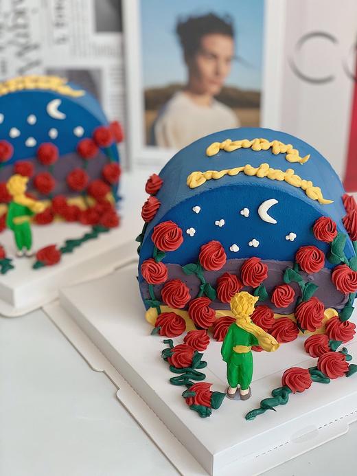 玫瑰王子 半圆款 一鲜奶动物奶油蛋糕 商品图1