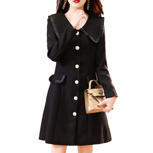 新款女装，休闲时尚气质优雅通列减龄韩版简约香风百搭上衣外套HR-LMJY2295 商品图5