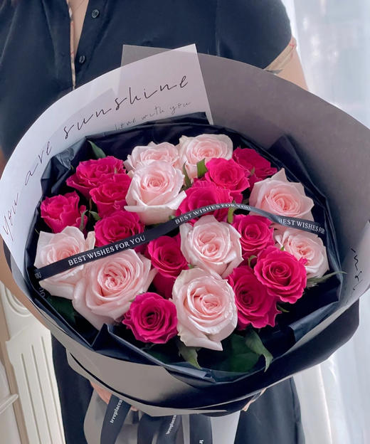 【私藏浪漫】红色系&橙色色系玫瑰花束    多款式可选 商品图0