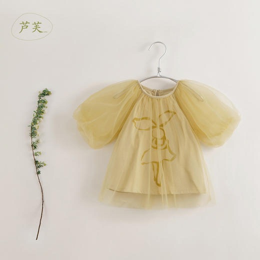 【马克珍妮 芦芙】春装新款 女童兔子印花九分袖T恤230366 商品图2