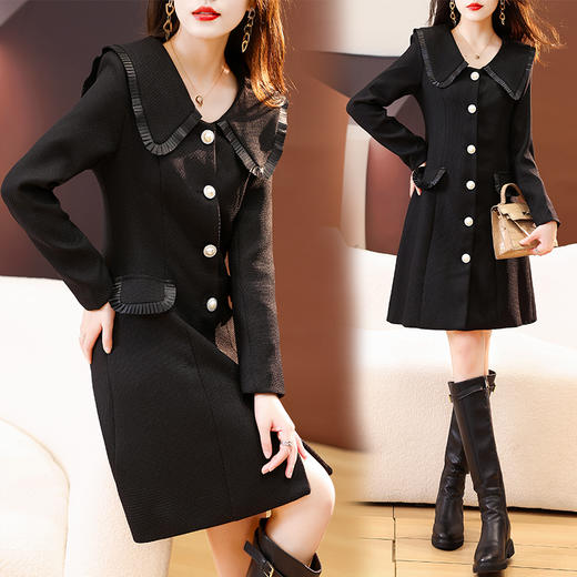 新款女装，休闲时尚气质优雅通列减龄韩版简约香风百搭上衣外套HR-LMJY2295 商品图3