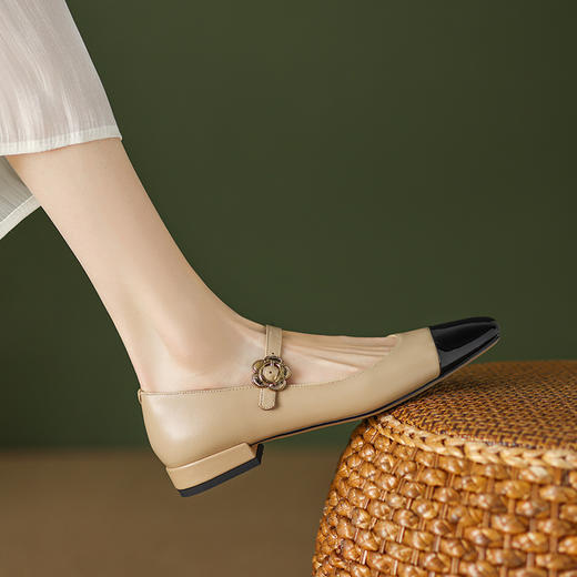 时尚拼色系，玛丽珍鞋一字扣女鞋YF-A1067 商品图7