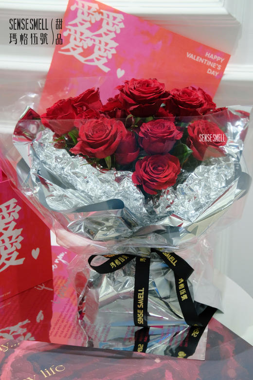 花束——厄瓜多尔红色系（19枝） 商品图3