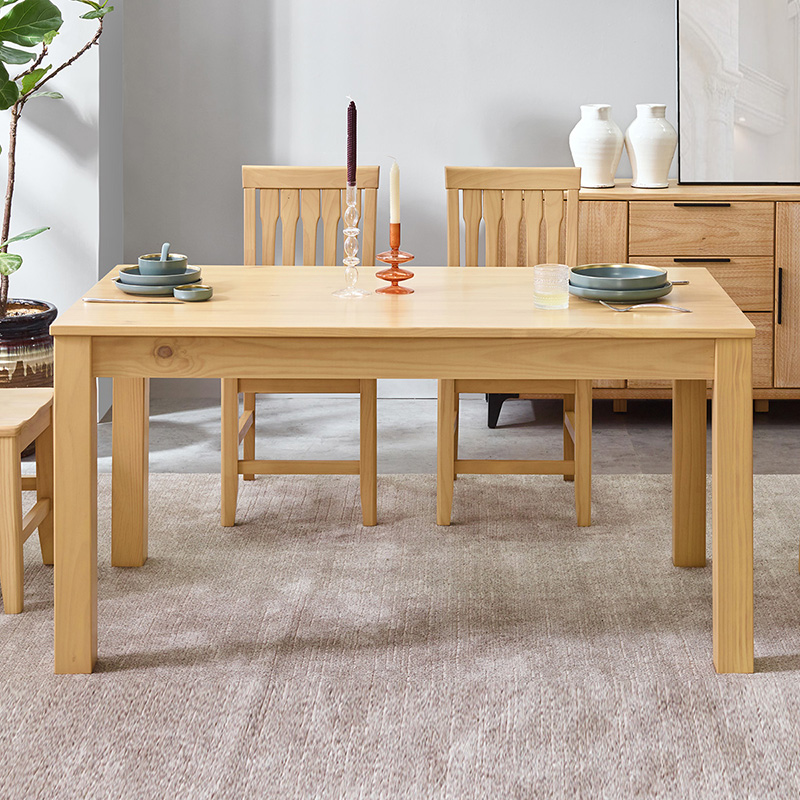 喜梦宝餐桌椅餐桌现代简约饭桌餐桌小户型松木餐桌
