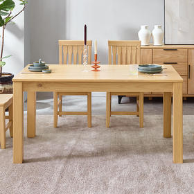 喜梦宝餐桌椅餐桌现代简约饭桌餐桌小户型松木餐桌