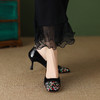 时尚气质，彩钻高跟单鞋YF-A1062 商品缩略图4