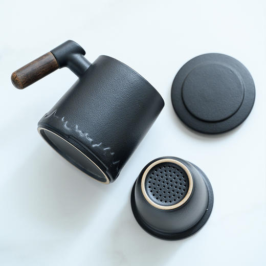 陶瓷茶水分离茶韵办公杯礼盒装 商品图2