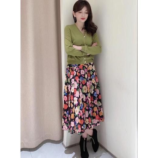 3楼 玖姿芥末绿开衫 商品图2