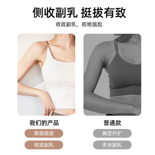 2024春夏新款细肩运动吊带 带胸垫瑜伽服上衣运动内衣女文胸健身瑜伽美背【2.1系】 商品图3