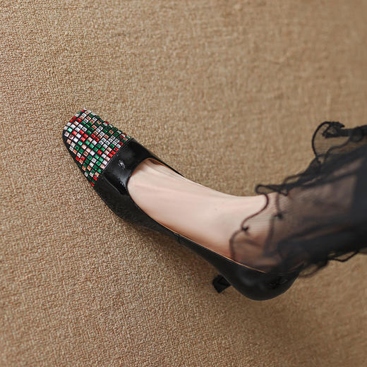 时尚气质，彩钻高跟单鞋YF-A1062 商品图7