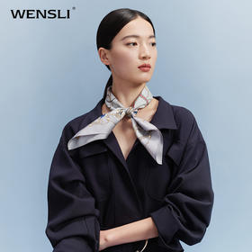 万事利“俊采星驰”63里面双面印花中方巾