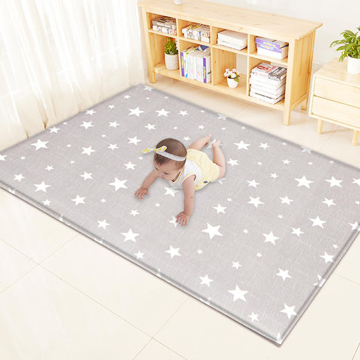 LunaStory韩国PE丝绸布艺地垫宝宝网红爬行垫加厚婴儿家用垫子 商品图4