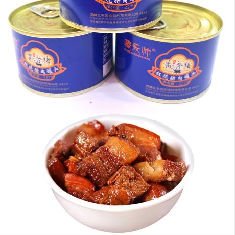 【西藏帮扶】藏香猪红烧猪肉罐头 227g*3罐 商品图1