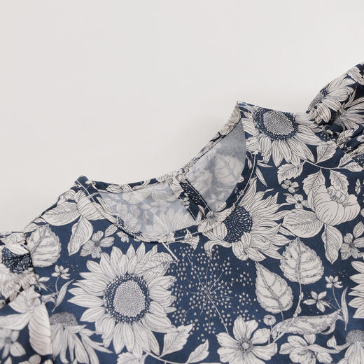 【马克珍妮 芦芙】春夏新款 女童太阳花泡泡袖纯棉小衫230211 商品图3