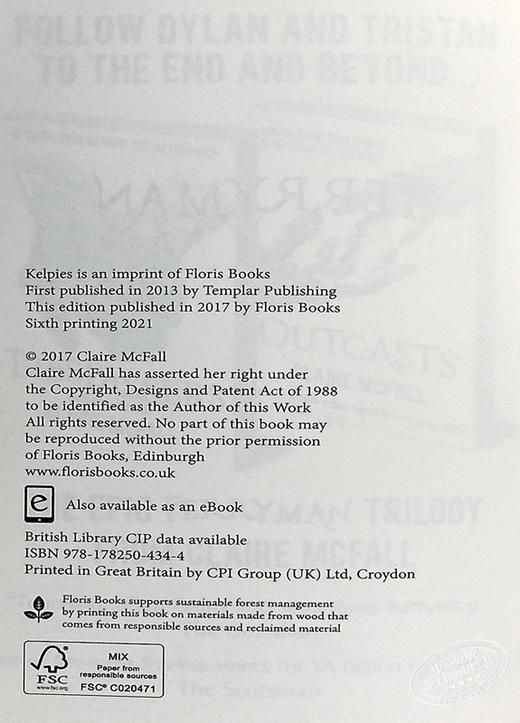 摆渡人 2册套装 全英文原版小说书 Ferryman Trespassers摆渡人 新版 摆渡人2 重返荒原 克莱儿麦克福尔 英语阅读书籍 商品图8