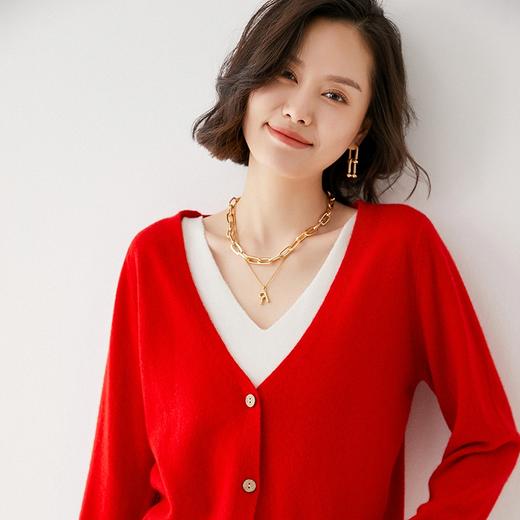 MOMMY KIKO  羊毛V领开衫&包芯纱吊带 商品图1