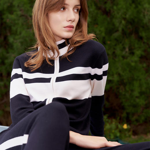 【纯羊毛运动套装】23年春款新品女士100%羊毛针织运动套装舒适保暖系列 商品图0