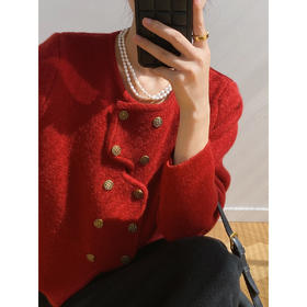 优雅小香风针织外套 可单穿 可内搭 小个子法式短款 开衫针织衫女毛衣外搭