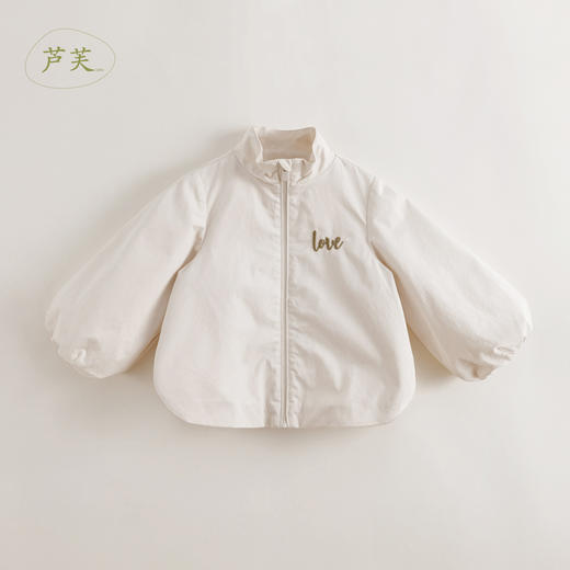 【马克珍妮 芦芙】春装新款 女童花苞廓形刺绣立领外套230501 商品图3