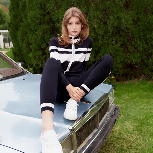 【纯羊毛运动套装】23年春款新品女士100%羊毛针织运动套装舒适保暖系列 商品图3