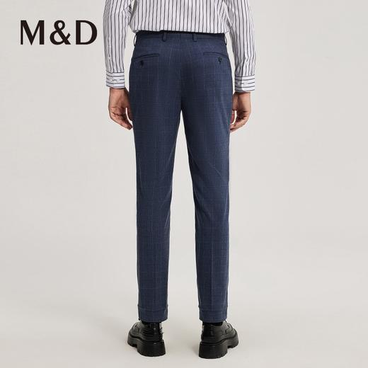 MD名盾商务男装秋春夏新品休闲商务正装直筒西裤中腰格纹西装裤男 商品图4