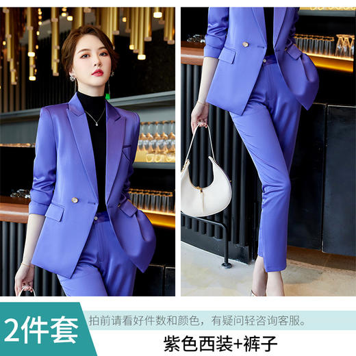 XZ-2228 正装女气质女神范大学生上班工作服春秋套装职业时尚西服西装韩版 商品图8