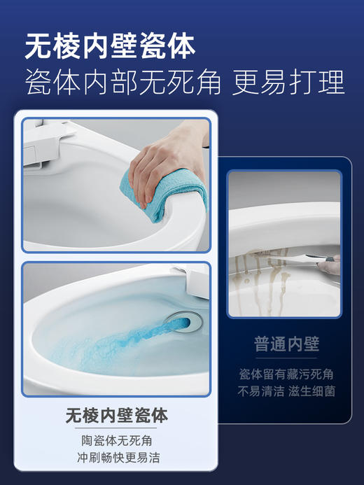 惠达官方ET66智能马桶全自动翻盖翻坐圈加热一体式防溅抗菌零水压 商品图1