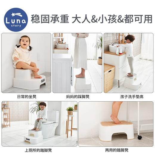 【随单礼】月亮故事（LUNASTORY）婴幼儿马桶坐便器宝宝马桶圈男女便盆尿盆尿桶两用踩脚凳组合 商品图3